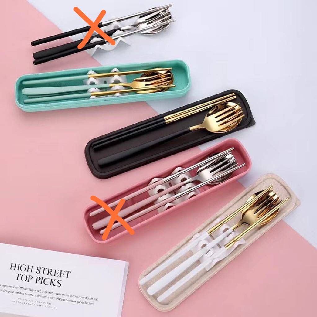 KITCHENWARE_NUMBER1 Korean Cutlery Grade 304 + Chopsticks + Great Value