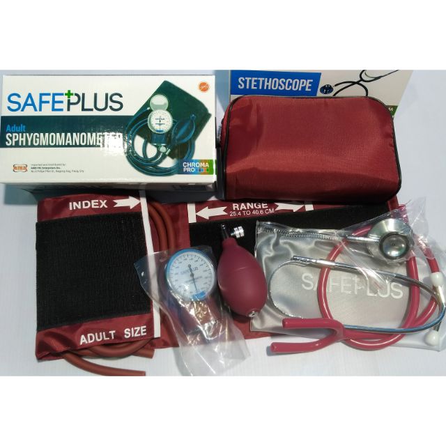 SAFEPLUS Aneroid Sphygmomanometer / Manual BP Set Shopee Philippines