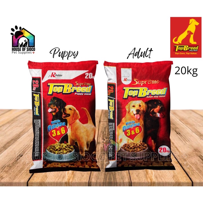 Top Breed For Adult & Puppy Dry Dog Food 20kg Shopee Philippines