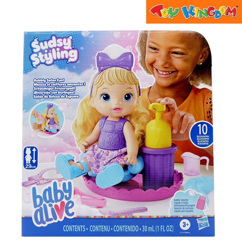 Baby Alive Sudsy Styling Blonde Hair Playset Shopee Philippines