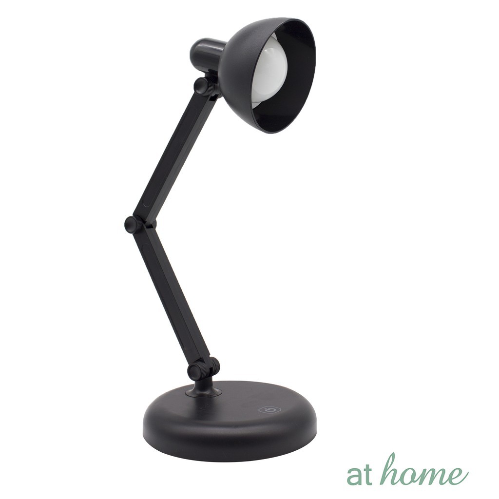 At Home Bracket Desk Touch Lamp with 3 Light Options, Minimalist Design