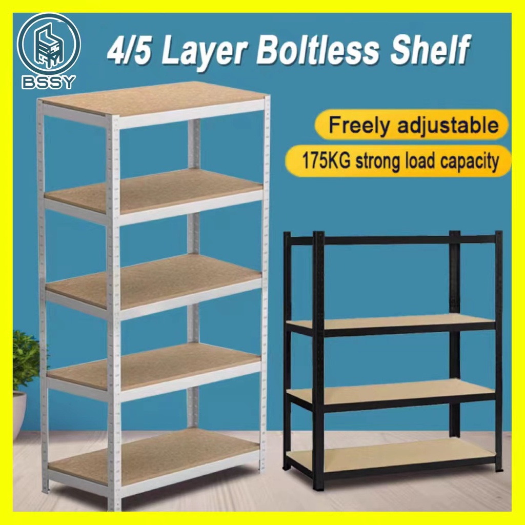 Boltless Metal Rack Steel Shelf Adjustable Height Heavy Duty Boltless
