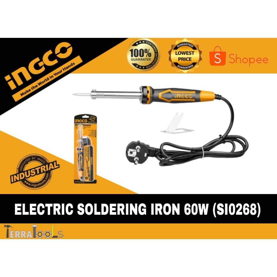 INGCO Industrial Grade Electric Soldering Iron 60W SI0268 Shopee