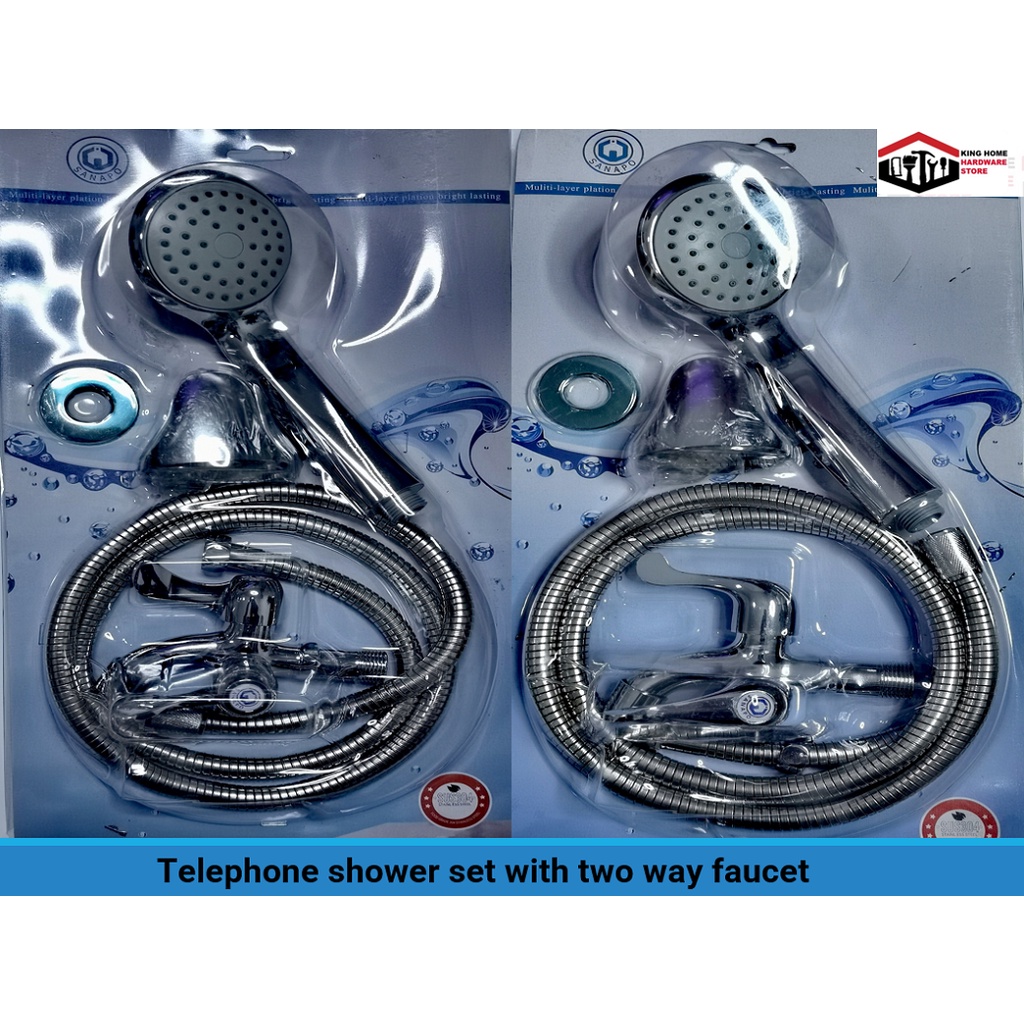 Telephone shower set with two way faucet Shopee Philippines