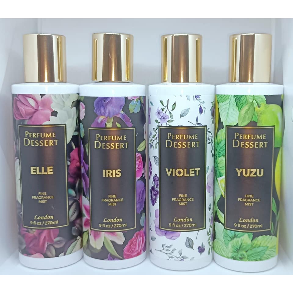 Perfume Dessert London Fine Fragrance Mist 270ML 4 Scent Available