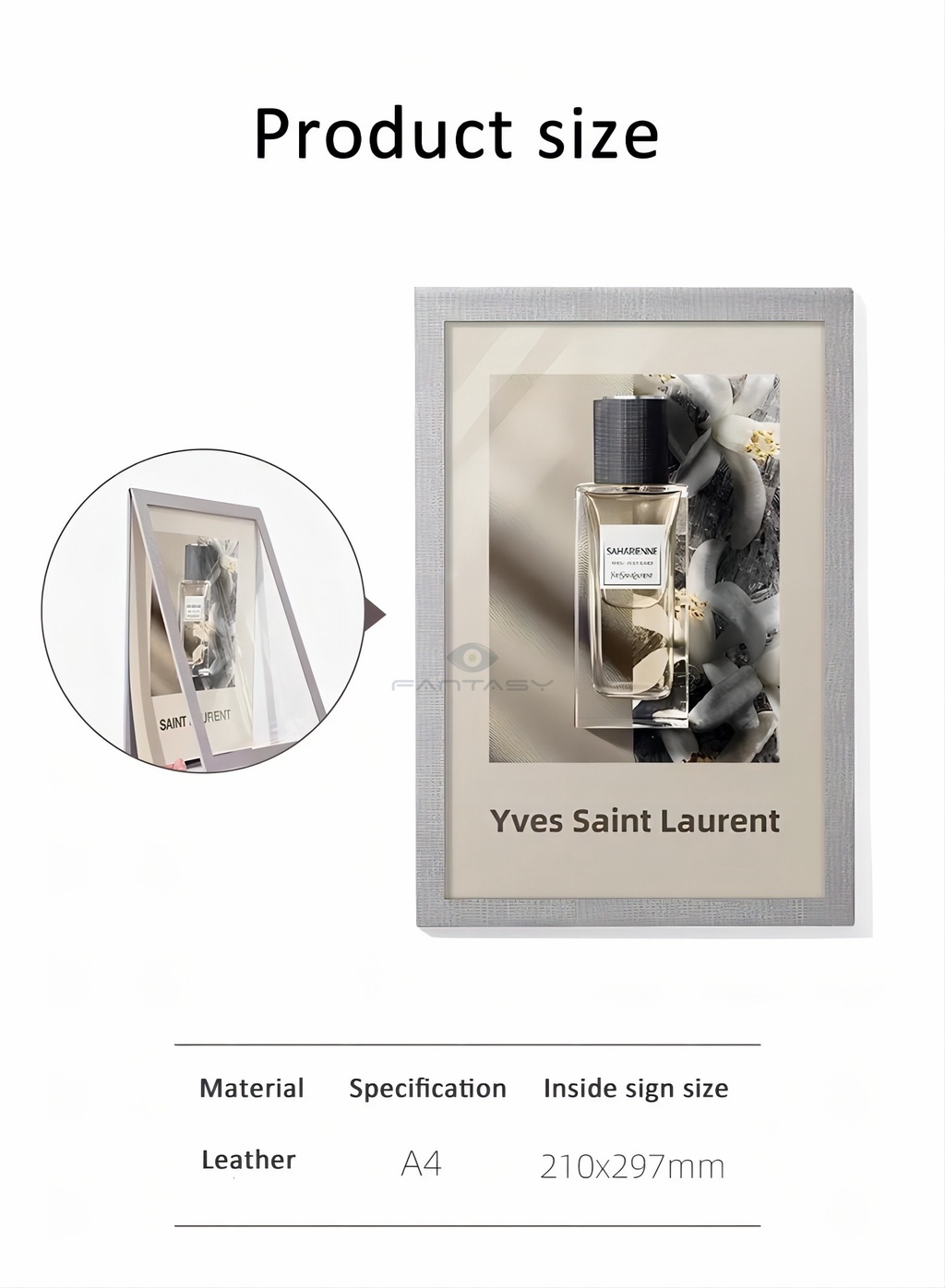 SVIAO A4 Highgrade Fabric Acrylic Photo Frames Wall Stickers