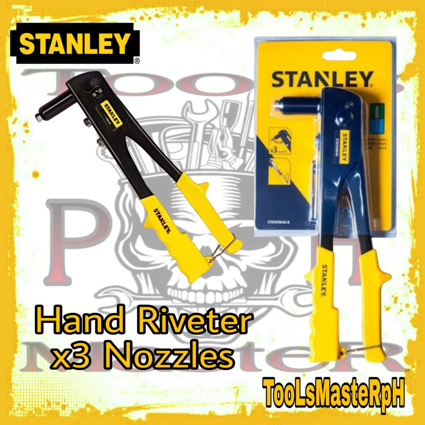 STANLEY Medium Duty Hand Riveter with 3 Nozzles STHT696468 Shopee
