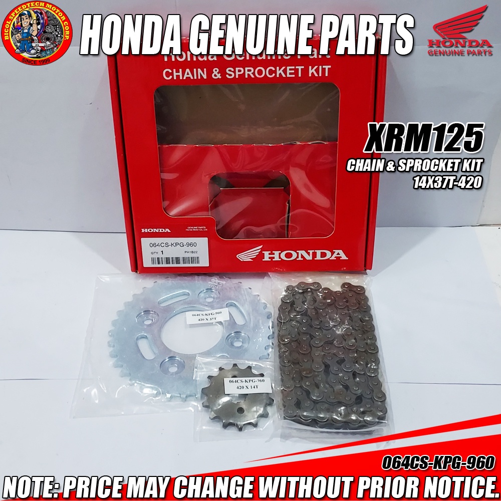 XRM 125 CHAIN SPROCKET KIT 14x37T420 (HPI) (Genuine 064CSKPG960