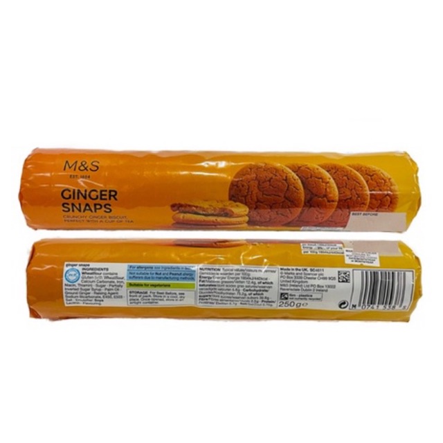 Marks & Spencer Ginger Snaps Biscuits Shopee Philippines