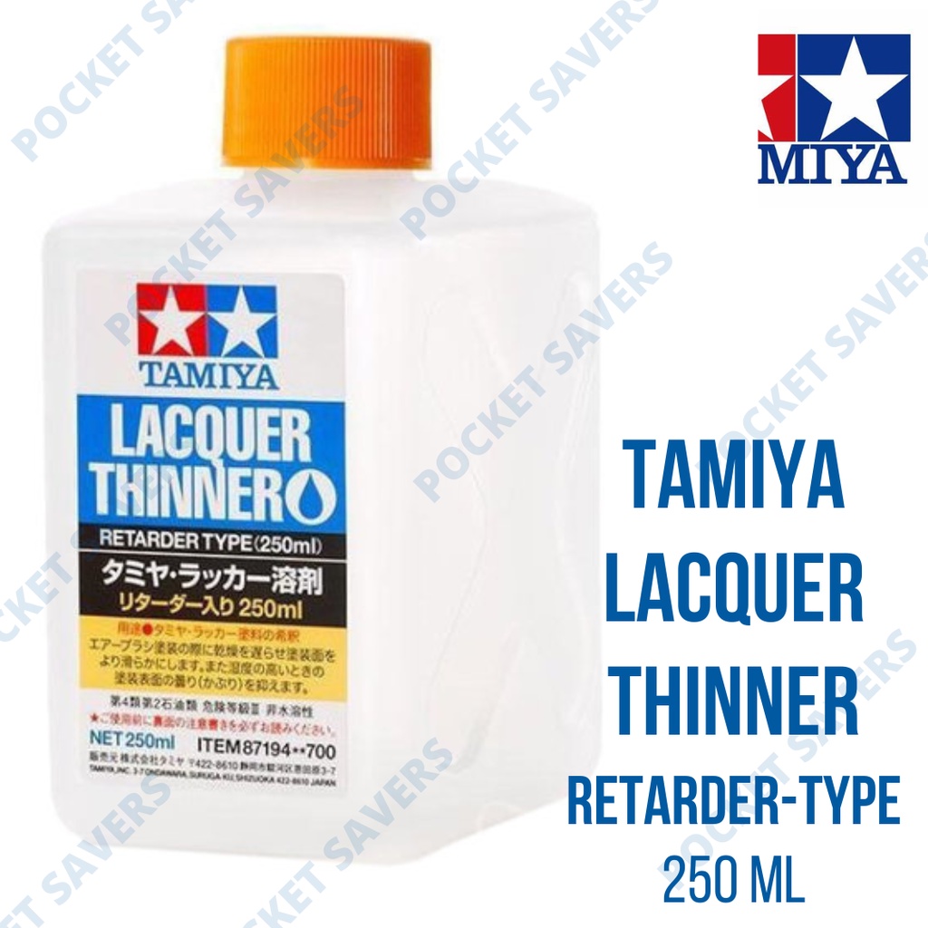 TAMIYA Lacquer Paint Thinner (Retarder Type) 250 ml (Airbrush Painting) Shopee Philippines