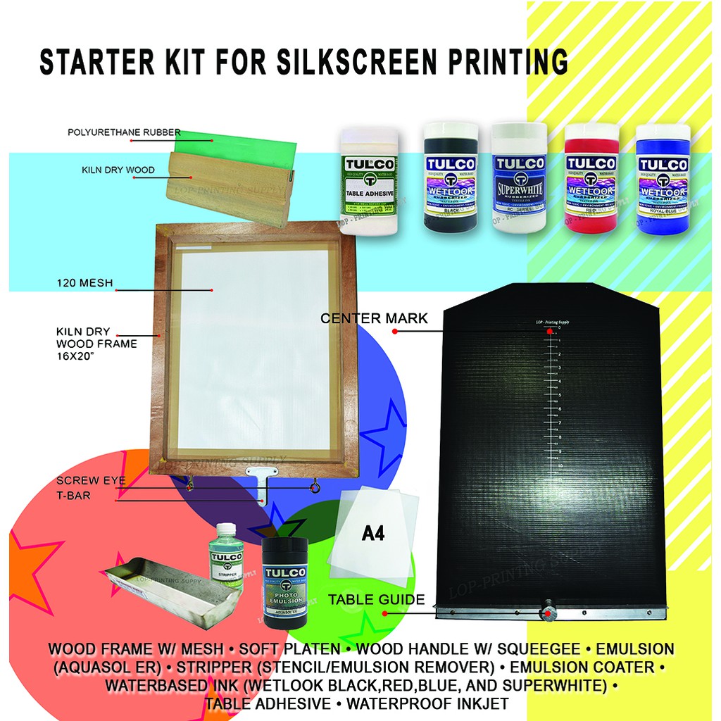 Starter Kit for Silkscreen Printing w/ Soft Platen Shopee Philippines