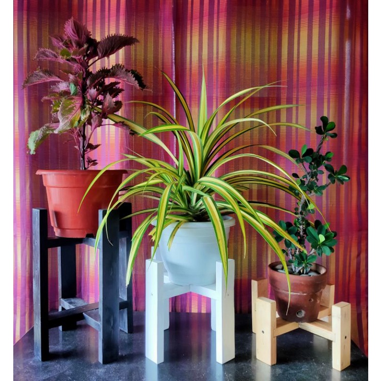 Plant Stand Rack Tray Holder WOOD BEST SELLER indoor and outdoor per