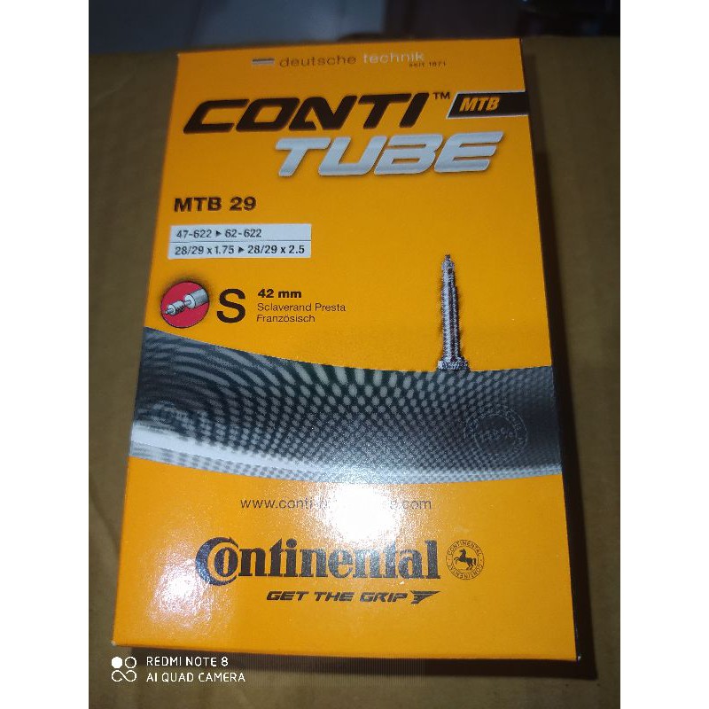 Continental innertube 29er 1.752.5 Presta MTB and gravel Shopee