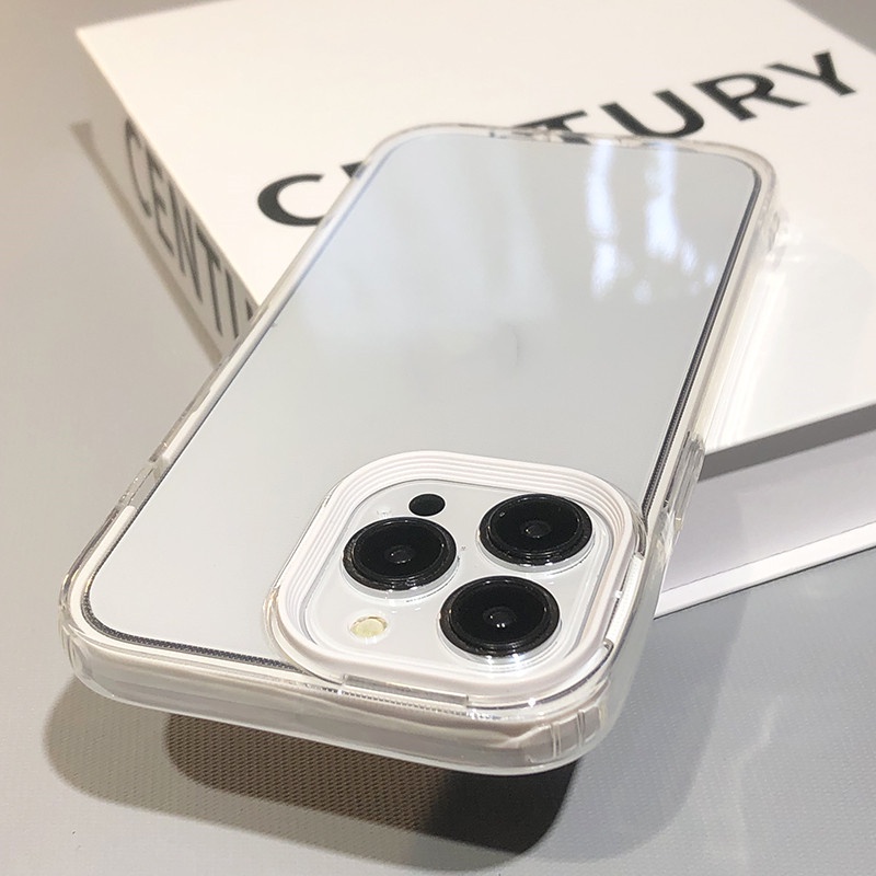 For iPhone 11 pro max clear case 12 pro max shockproof silicone case 12