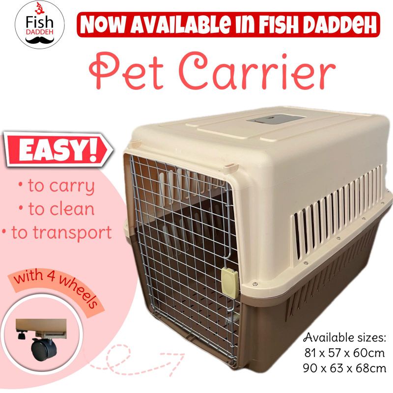 Dog Travel Cage Carrier Crate for Large Dogs with wheel Shopee