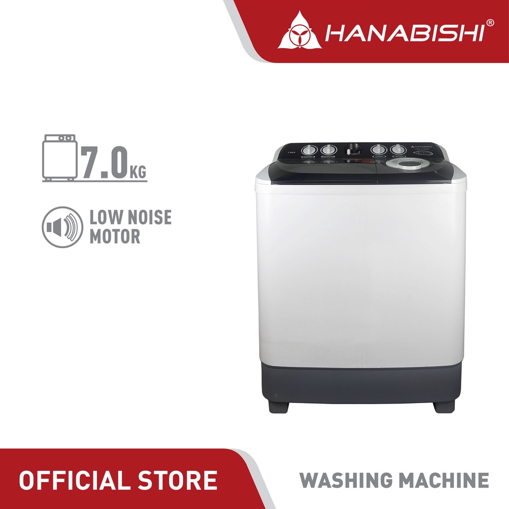 Hanabishi Twin Tub Washing Machine HWM470BLK Shopee Philippines