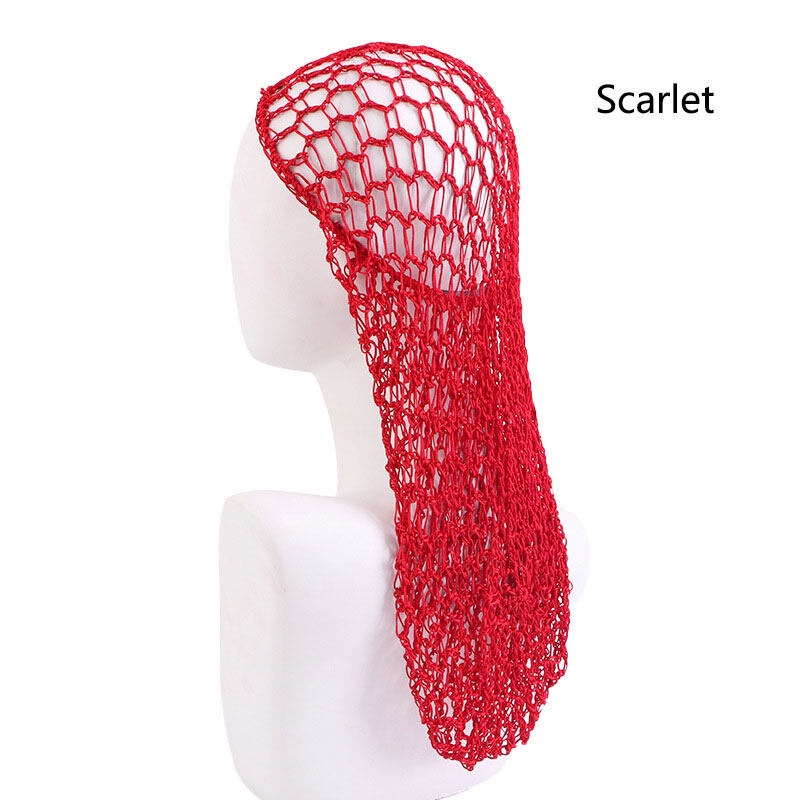 mazalan Women Hand Crochet Hair Woven Hair Net Hair Cap Night Sleep Cap