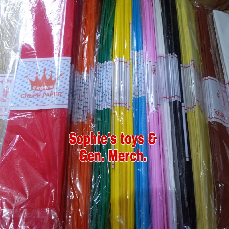Crepe paper, good quality, 5 pcs per order Shopee Philippines
