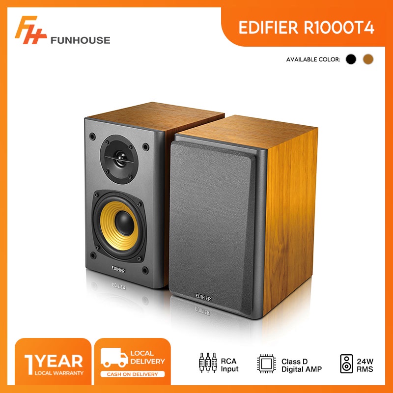 Edifier R1000T4 Portable Wood Bookshelf Speaker Sound