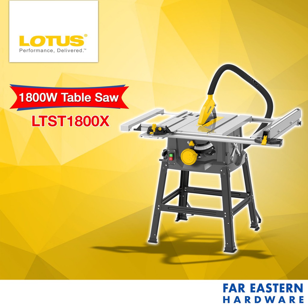 LOTUS Table Saw 1800W 10" LTST1800X LTPTCD Shopee Philippines