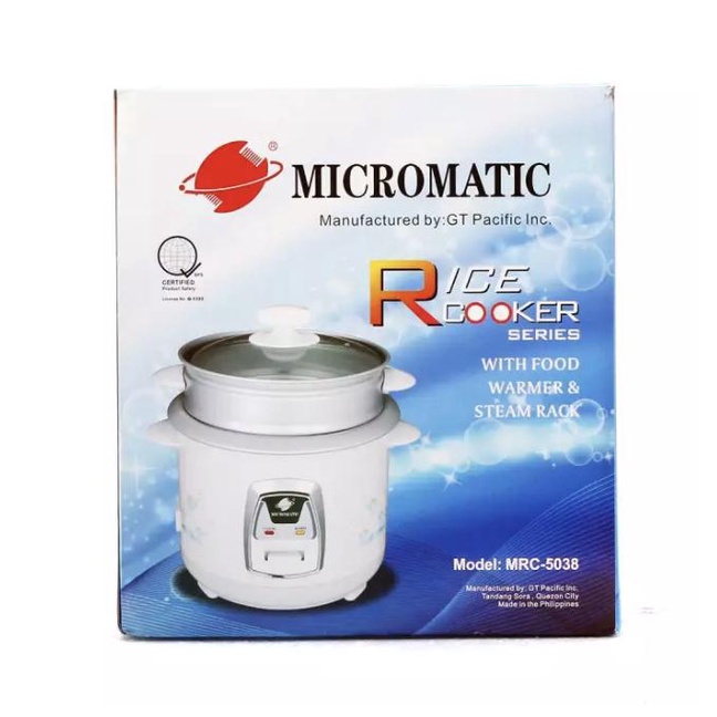 Philippines Top1 Micromatic MRC5038 Rice Cooker 1L Good for 5 Persons