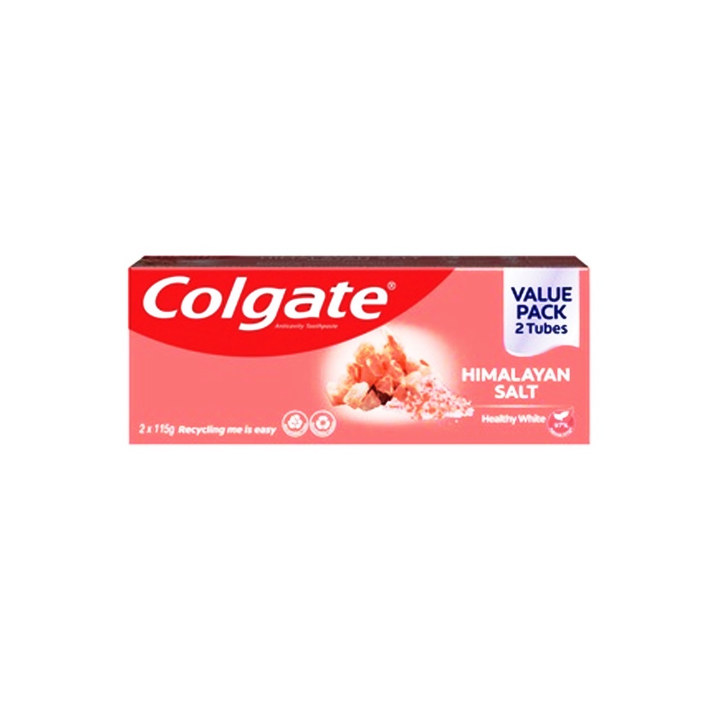 Colgate Toothpaste Himalayan Salt 115g Value Pack 2 Tubes Shopee