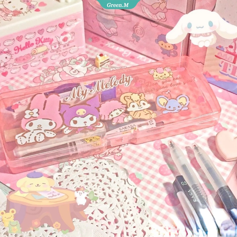 Sanrio Hello Kitty Cute Cartoon Student Stationery Bag Zipper Storage