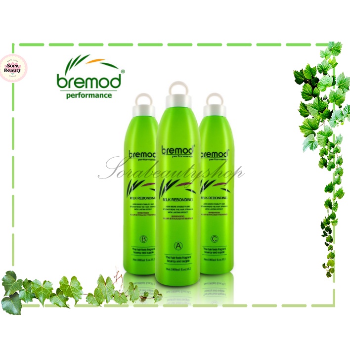 BREMOD REBONDING 3N1 PLAIN OR MILK 1000ML. Rebond beauty cream Shopee