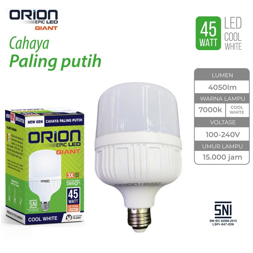 Orion E27 EPIC LED GIANT Light Bulb Shopee Philippines