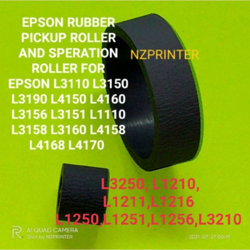EPSON RUBBER PICKUP ROLLER AND SPERATION ROLLER FOREPSON L3110 L3150 L4150 L1110 L3160 L3250