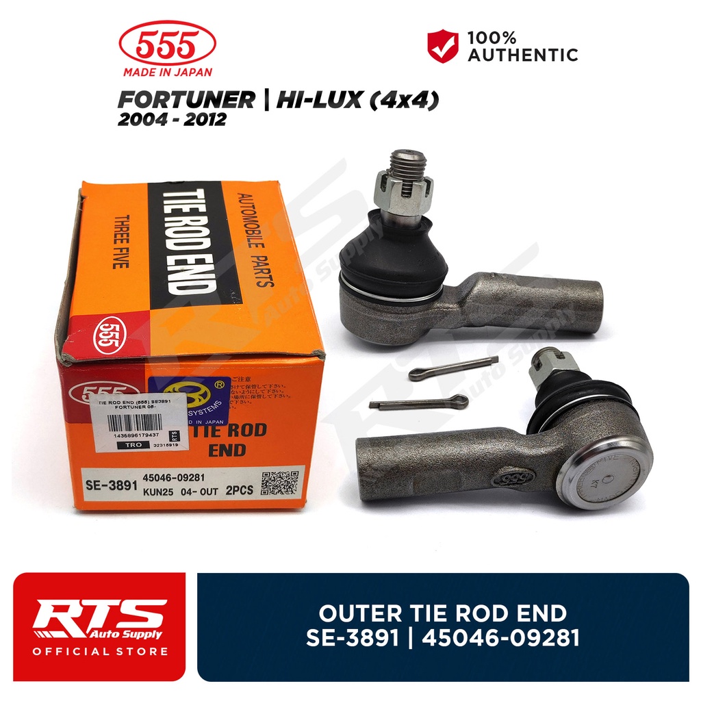 555 Se3891 Outer Tie Rod End For Toyota Fortuner / Hilux 4x4 2005