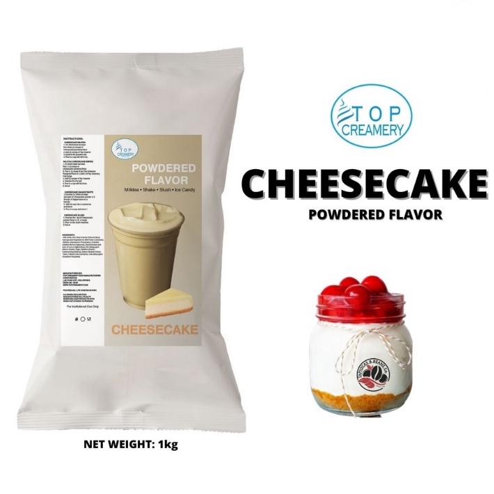 Top Creamery Cheesecake Powder Flavor 1kg Shopee Philippines