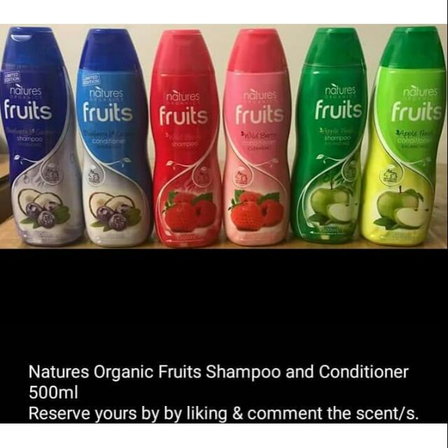 Natures Organic Fruits Shampoo or Conditioner Shopee Philippines