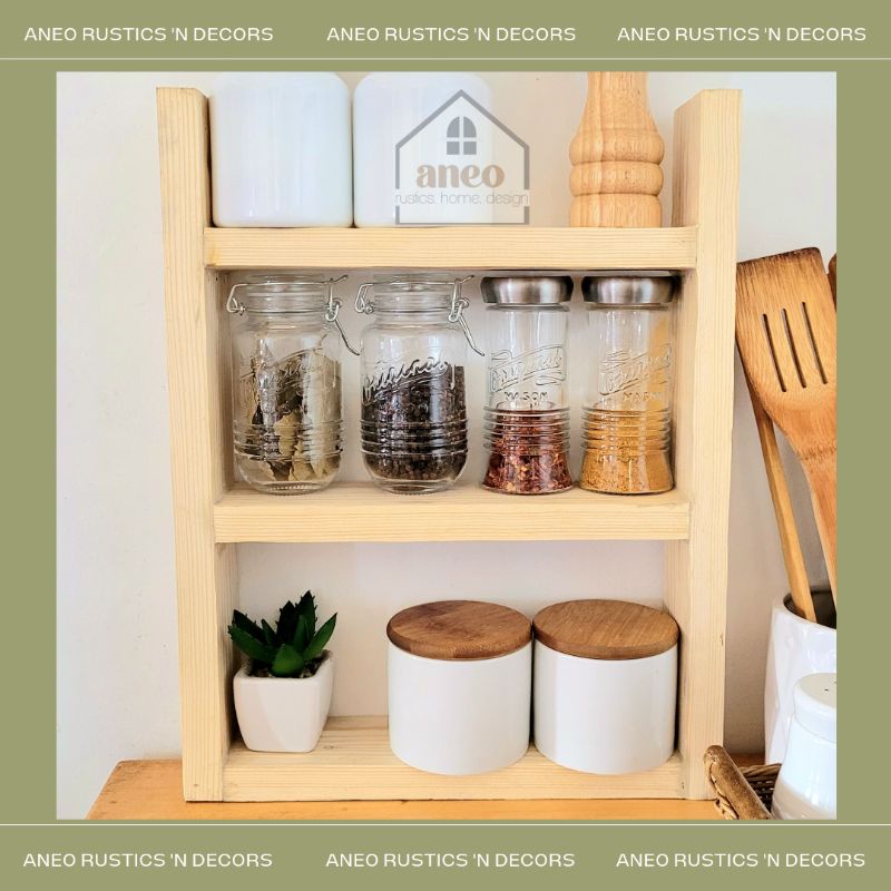 Wooden Spices Condiments Rack Organizer Shopee Philippines