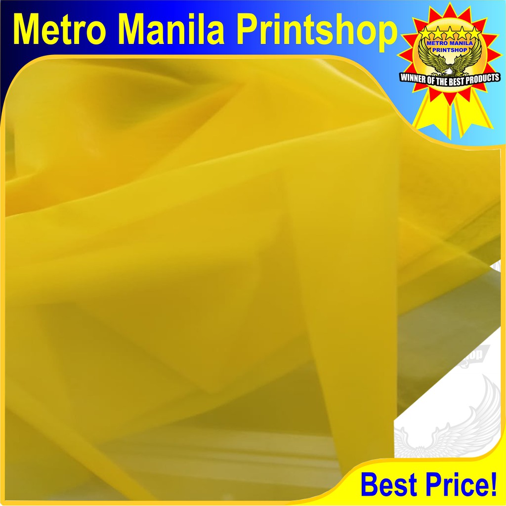Silk Screen Mesh for silkscreen Printing (YELLOW) Shopee Philippines