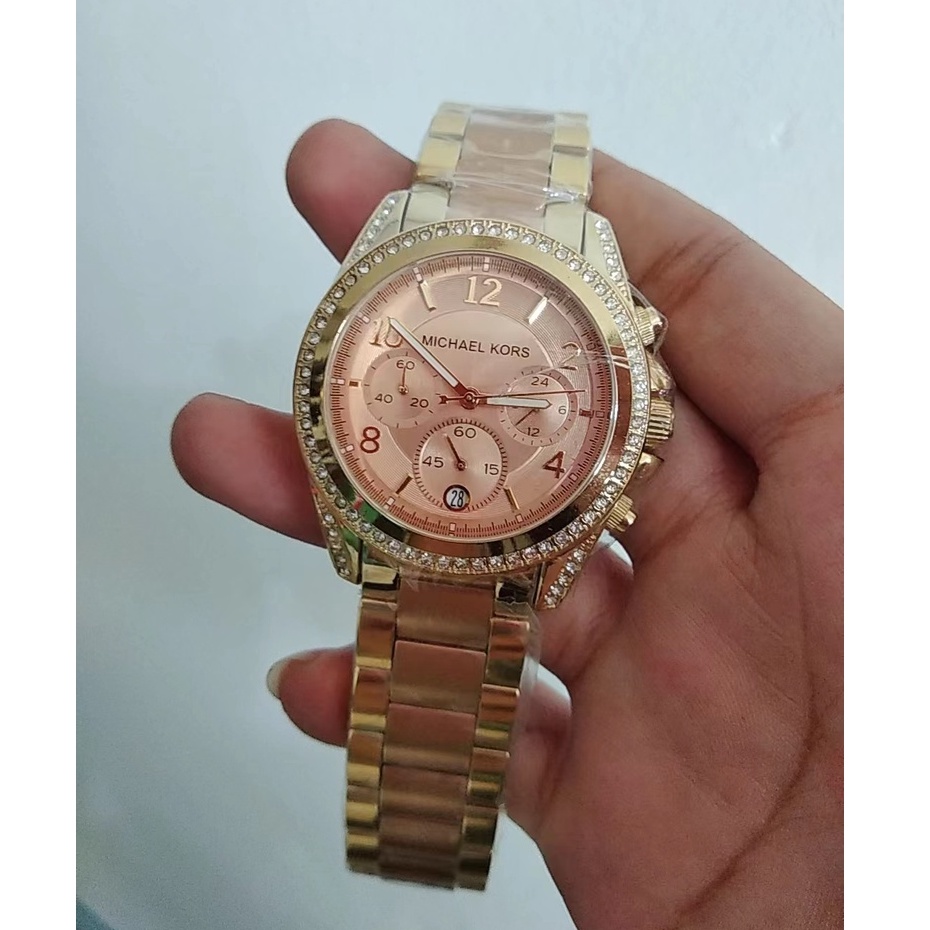 MK Watch pawnable MK6316 Blair Twotone GoldRosegold 38mm Shopee