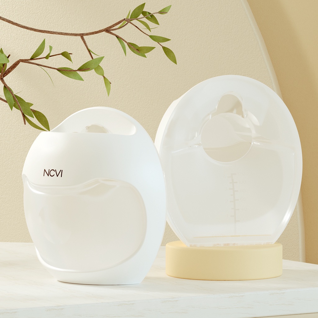 NCVI Manual Wearable Breast Pump- Hands Free Portable Silicone Pump