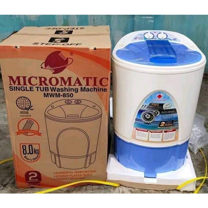 Micromatic Single Tub Washing Machine 8kg Bigger Capacity Shopee
