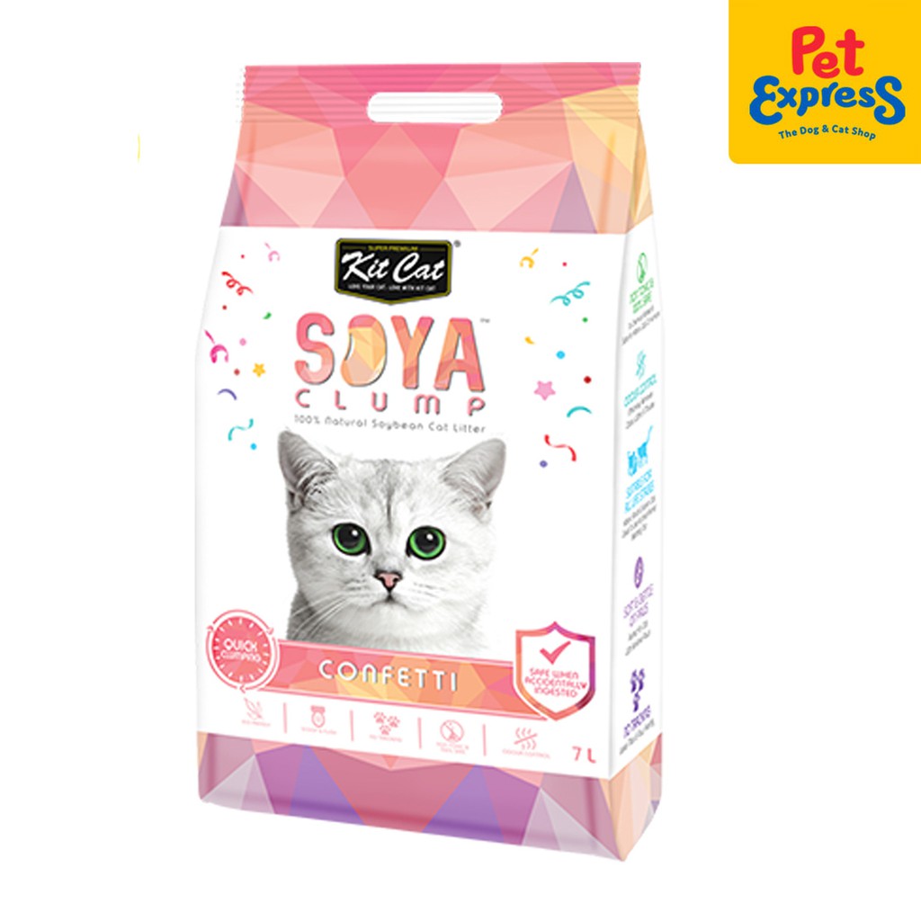 Kit Cat Soya Clump Confetti Cat Litter 7L Shopee Philippines