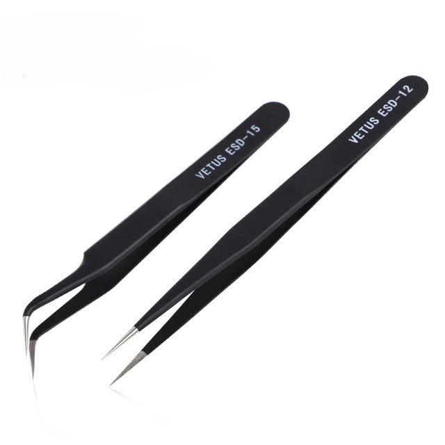 100 Brand New Anti static ESD Tweezers stainless Shopee Philippines