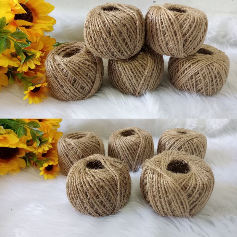 Jute strings/Jute twine for crafts/48m(157ft per roll) Shopee Philippines