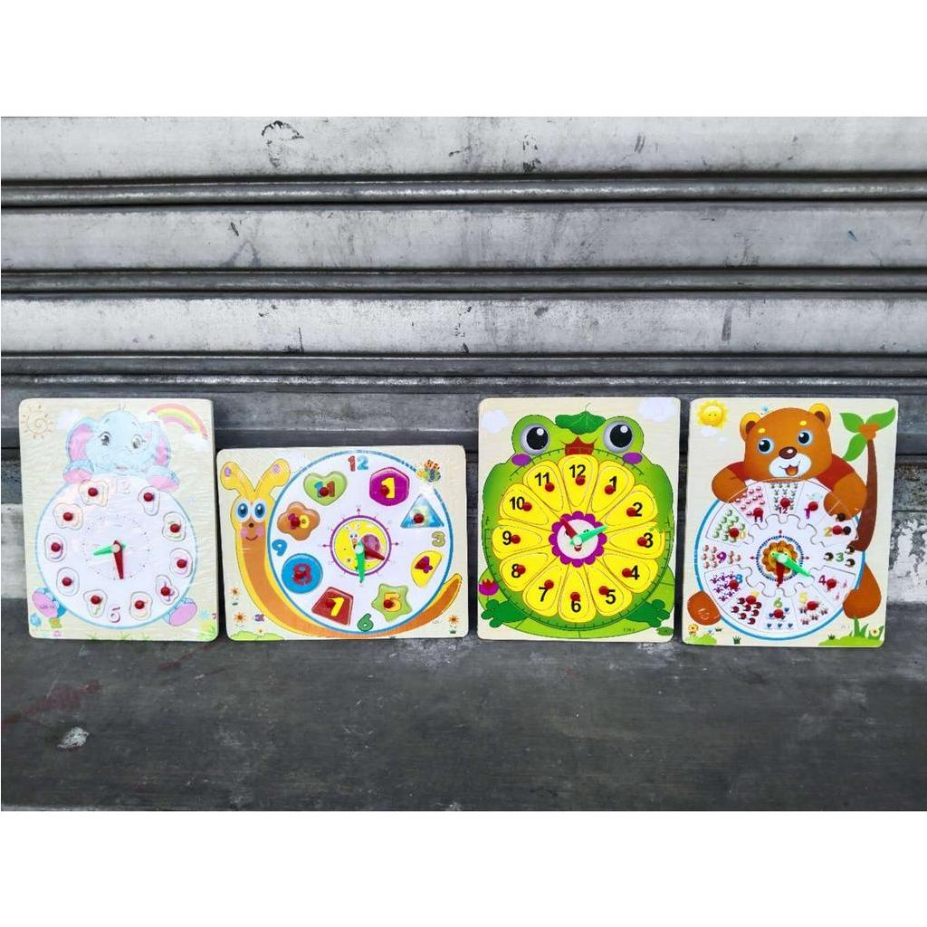 JLT Wooden Clock Peg Puzzle Shopee Philippines