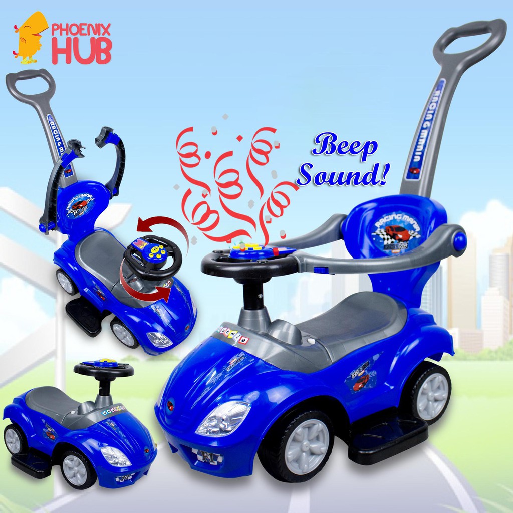 PhoenixHub 4 Wheels Baby Toy Car For Kids Bebemio Deluxe Mega Riding