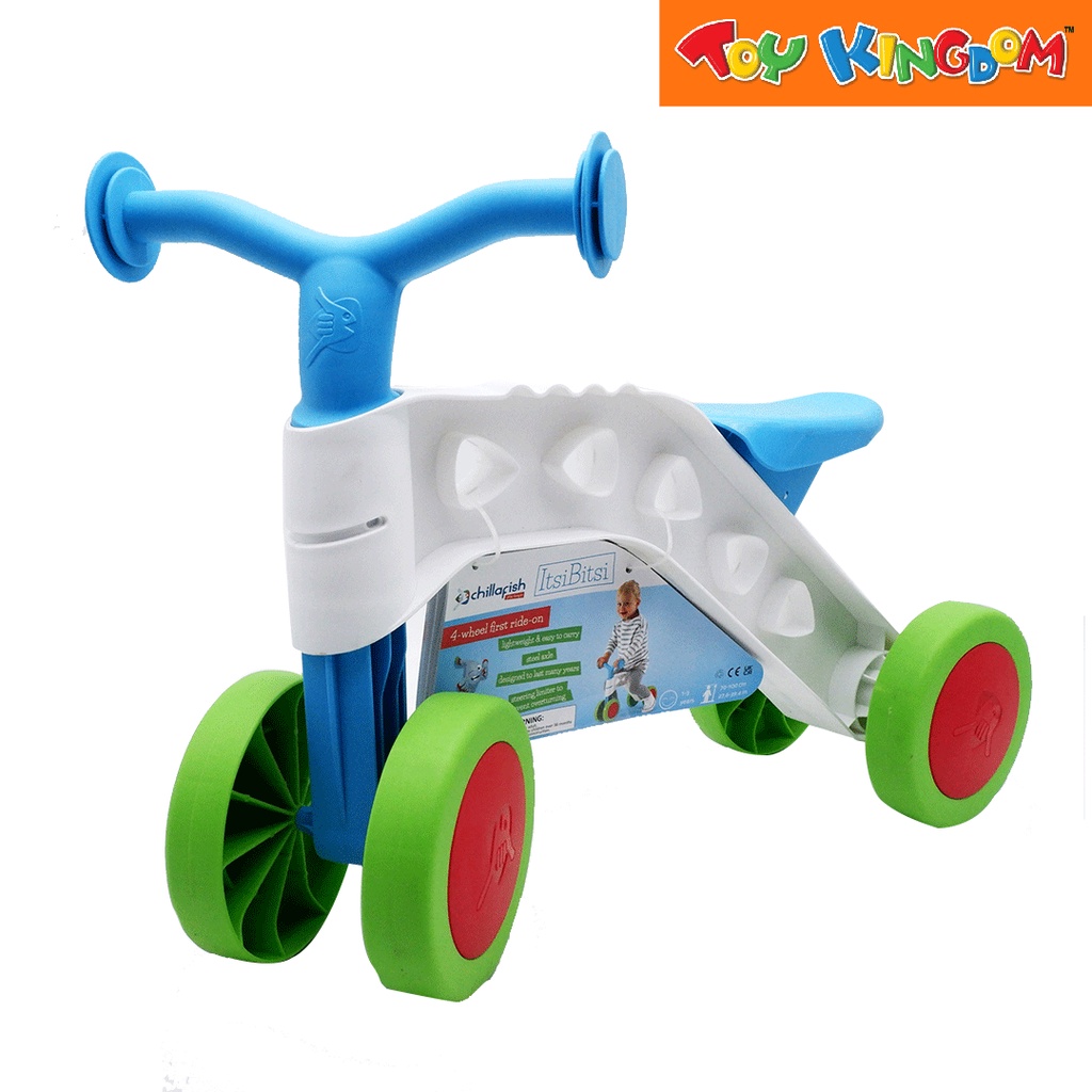 Chillafish ItsiBitsi 4Wheel First RideOn Blue and White Balance
