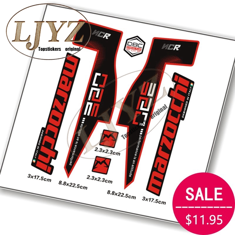 Vinyl 3M StickersMountain Bike Bicycle Front Fork Set Stickers For MTB