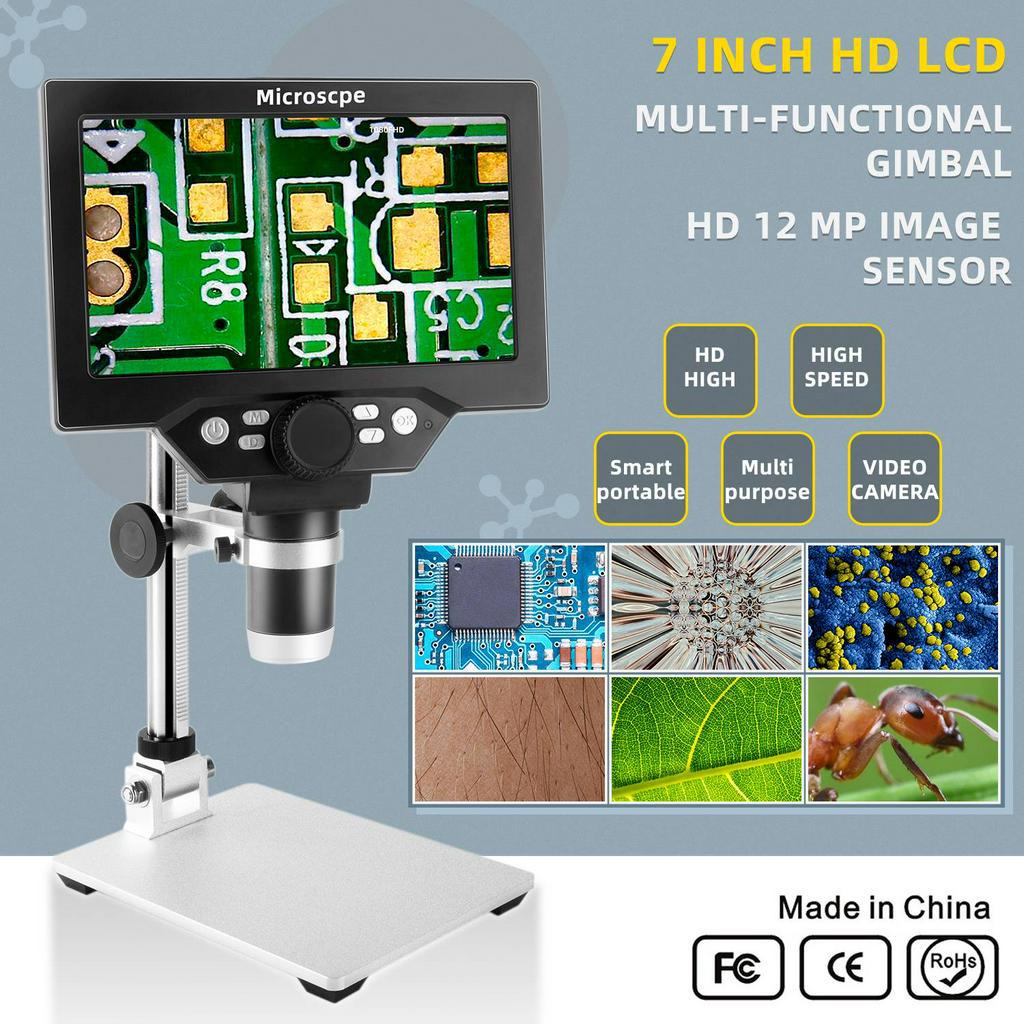 12mp G1200 G600 Digital Microscope for Electronic Welding 600x 1200x