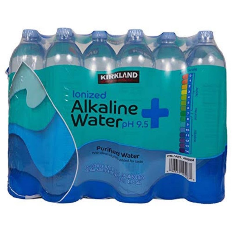 Kirkland Signature Ionized Alkaline Water pH 9.5 1L x 18 bottles