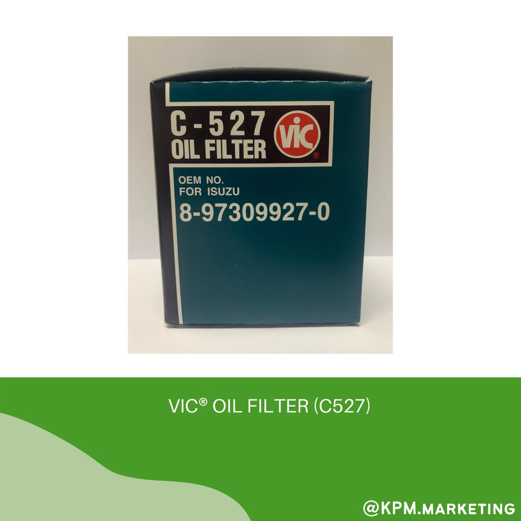 VIC OIL FILTER C527 ( isuzu dmax/sportivo)(ORIGNAL) Shopee Philippines