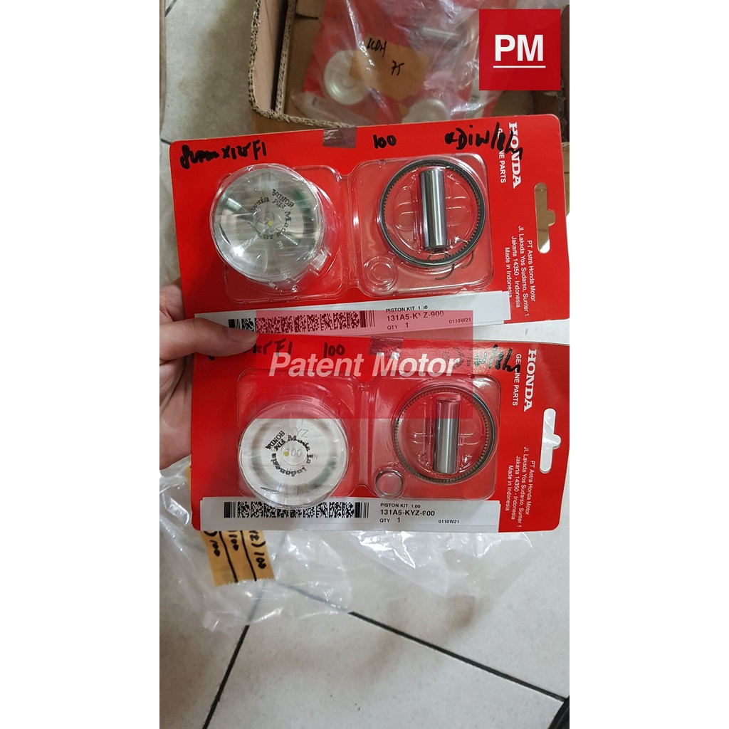 Piston Kit Piston Complete Set Supra X 125 Helmet In Blade 125 FI Injection KYZ Original Honda