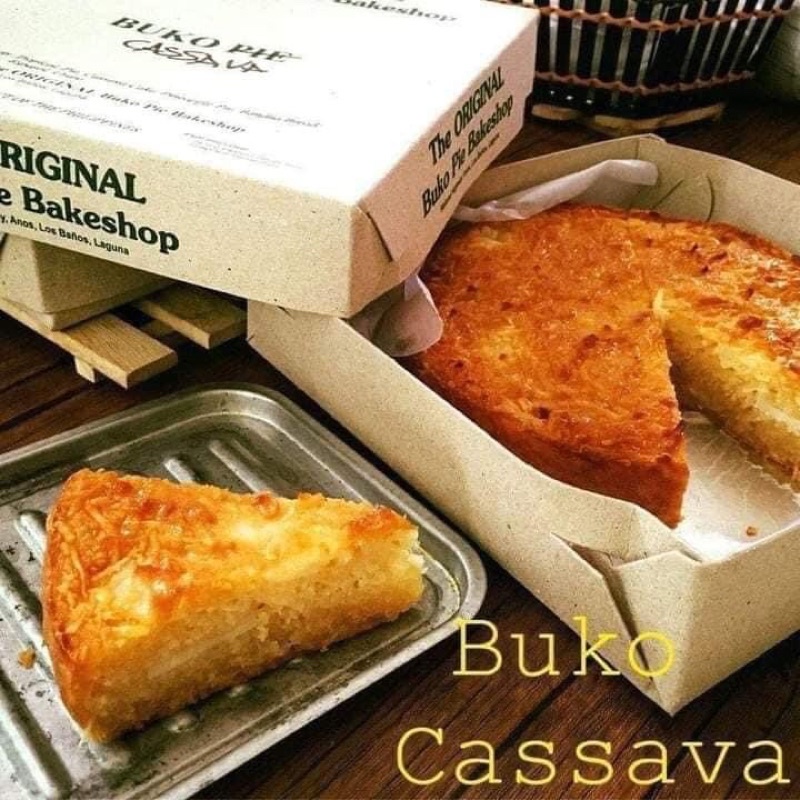 The Original Buko Cassava Pie(Depends on Availability)if not availablewill be replaced by buko